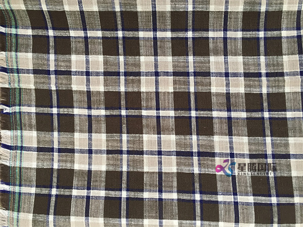 Check Bamboo Shirting Fabric