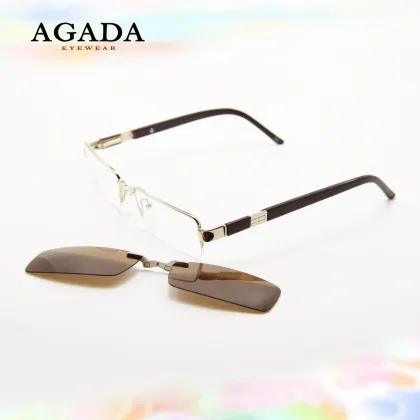 Classical Style Men Full Frame Magnet Spectacle Glasses
