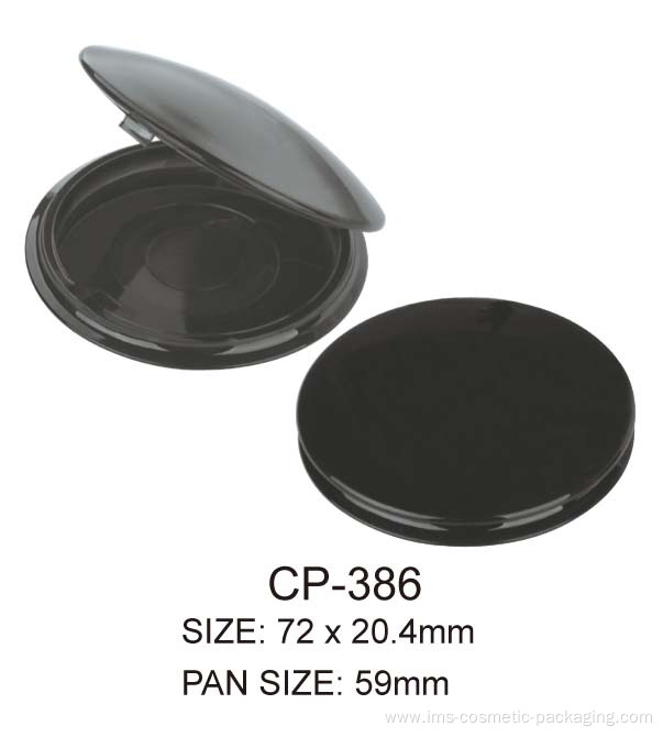 Round Plastic Cosmetic Compact Container
