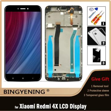 Original For Xiaomi Redmi 4X LCD Display Screen Touch Digitizer Assembly For 5.0 inch Xiaomi Redmi 4x Phone With Frame
