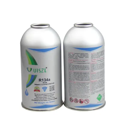 R134a refrigerant gas DOT can
