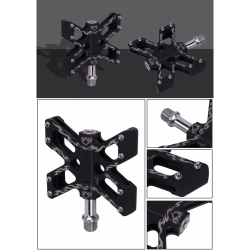 Mountain Bike Pedal with Removable Anti-Skid Nails Urban-Style Painted City Bike Pedals Gineyea K-343