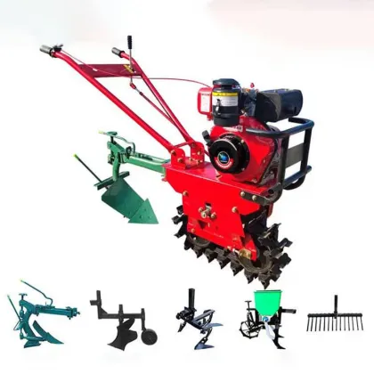 8HP Diesel Engine Small Rotary Land Micro Tiller Cultivator