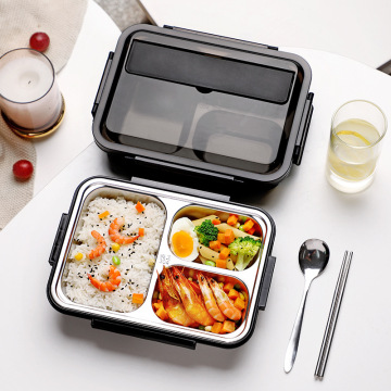 Large Capacity Stainless Steel Lunch Box for Primary School Students and Office Workers
