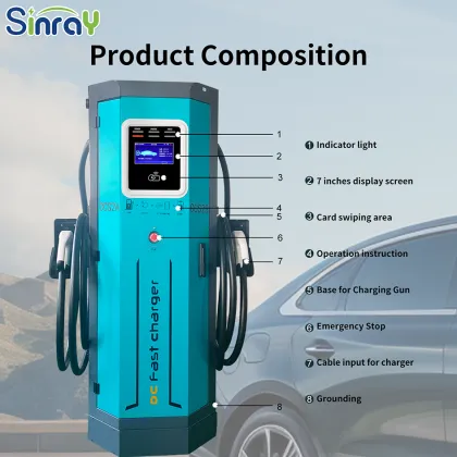 Hot Selling 120kw Floor Mounted DC Commercial Electric Vehicle Charging Stations with IP54 Rating