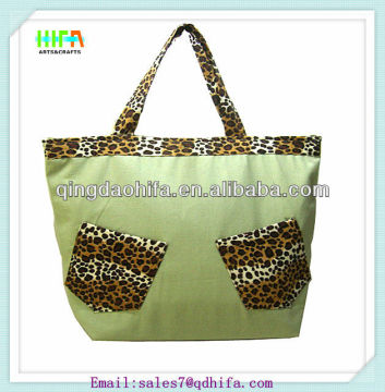 HIFA Summer Leopard Canvas Handbag Canvas Beach Bag Wholesale