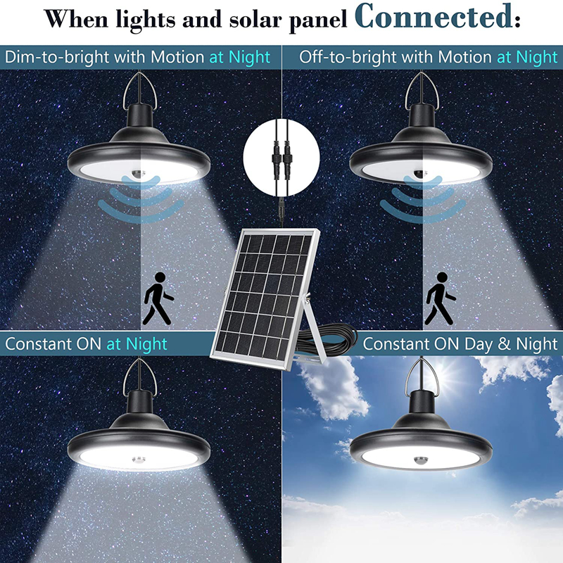 Solar Lamp Double Head 56led Light