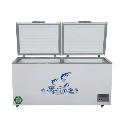 White Horizontal Small Household Freezer Deep Chest Freezer