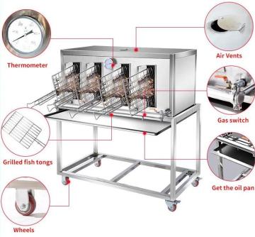 Charcoal Grill: Fish, Pig, Lamb, and Chicken Roasting Oven