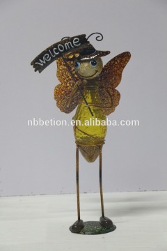 led solar garden light iron animal solar garden light