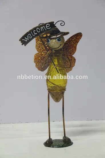 led solar garden light iron animal solar garden light