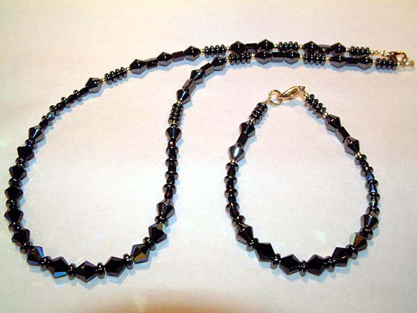 Hematite Set Wheat Jewelry