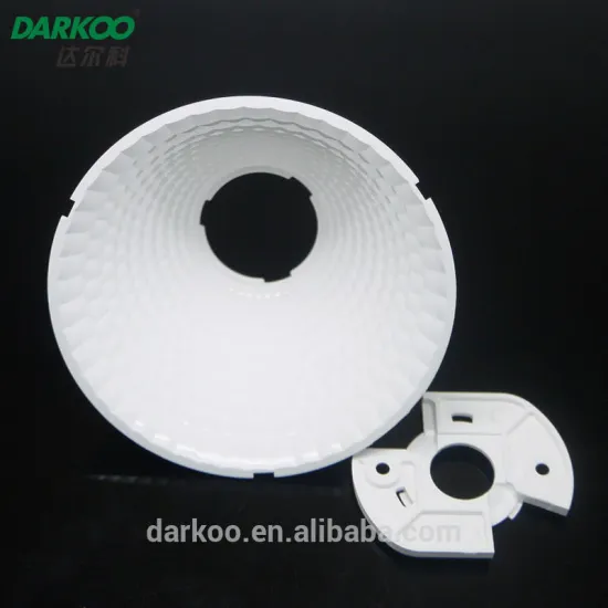 S13 white reflector 85mm 85 degree COB led lampshade DK8560-REF-K-B