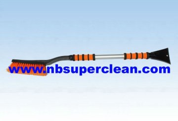Aluminum snow cleaning new type brush with ice scraper auto snow brush