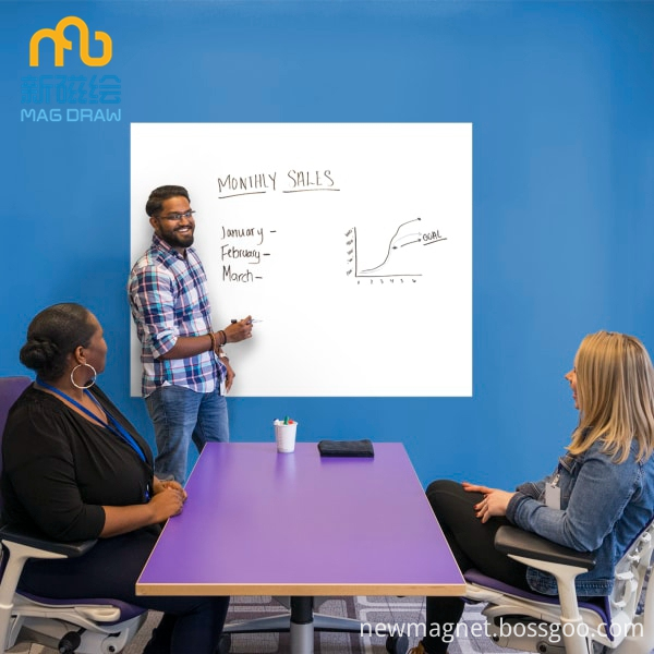 Self Adhesive Custom Small Dry Erase Whiteboard Stickers
