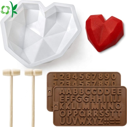 Diamond Heart Chocolate Acuan Selamat Silikon