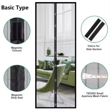 Cortina de porta líquida de mosquito de poliéster macio