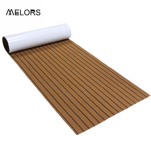 Light Brown Over White Boat Flooring Adhesive Decking