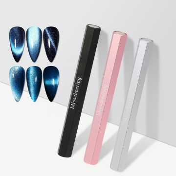 Hexagonal Strong Suction Cat Eye Magnet for Nail Salon