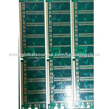 2L Immersion Gold PCB with 0.2-4.0mm Board Thickness Memory Bank, Min Hole & Line Width 0.1mm