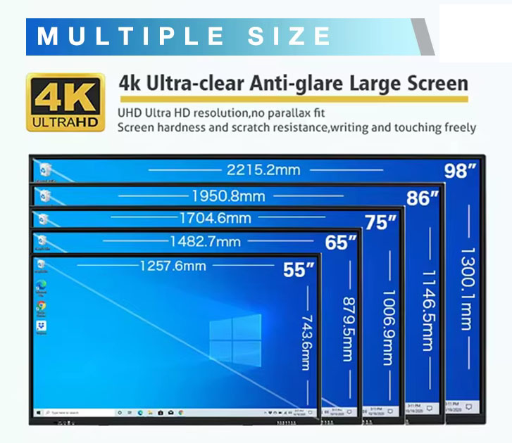 4K Lcd Touch Screen Digital Whiteboard
