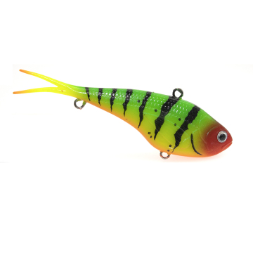 Soft VIBE Lures TPR 130mm - Sinking Fork-tail Lead Vibration Bait for Saltwater and Freshwater
