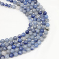 Craft Blue Aventurine Beads redondos para hacer joyas