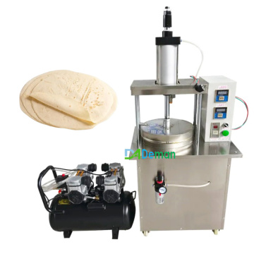 Pneumatic Dough Press Machine for Tacos, Dosa, Roti, and Pancakes