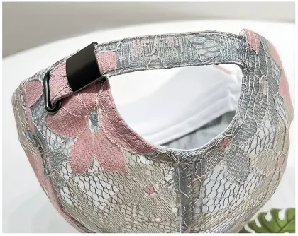 Lace Rhinestone Butterfly Sunscreen Hat