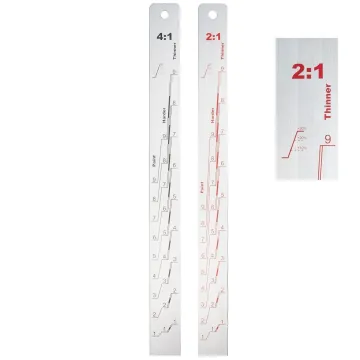 2:1 and 4:1 Measuring Stirring Stick Standard Car Paint Mixing Ruler for Automotive Painting