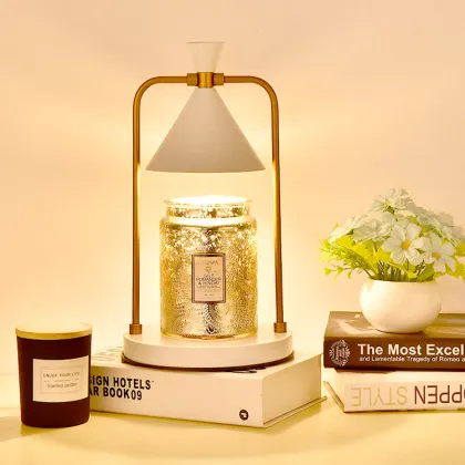 Nordic Retro Table Lamp: Aromatherapy Candle Dimmer