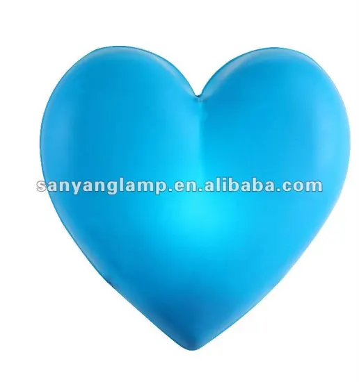 different colors of heart shape living room craft light