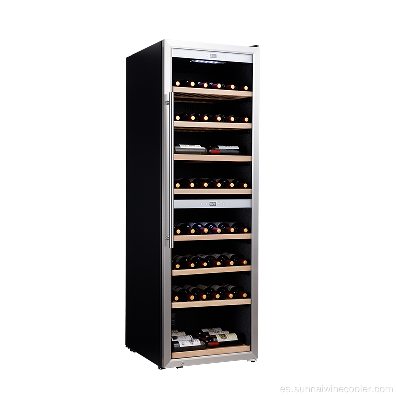 Gabinete de vino humiddad constante de acero inoxidable