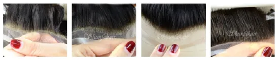Natrual hair line, 100% european virgin hair, Chinese virgin hair, Brazilian virgin hair