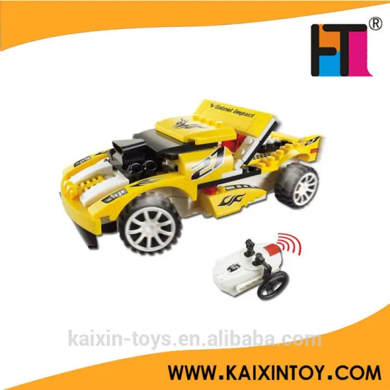 86PCS Non-toxic ABS Plastic 4CH Infrared Control Building Blocks Vehicle RC Car