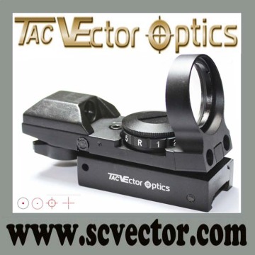 Vector Optics 1x28 4 Multi Reticles Light with Sunshade Reticle Lock System Shock Proof Tactical Red Dot Scope