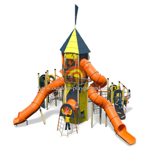 Kids Outdoor Playground Structures tower For Small Yards