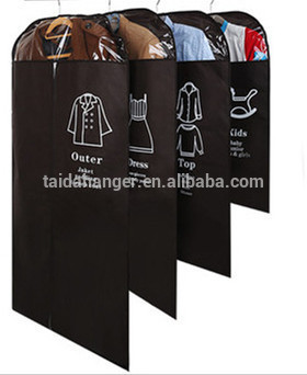 non-woven plastic hanger Cover ,suit bag,garment covers