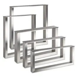 Square Frames Coffee Dining Stainless Steel Table Legs