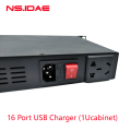 16-Port-USB 1U Rack Ladegerechtsversorgung