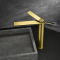 Luxury Brass Grifo Brushed Gold Bathroom Sink Faucet Tall Water Mixer Basin Tap