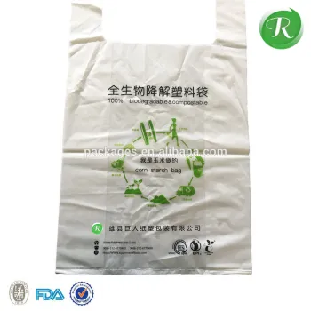 Biodegradable poly/nylon/polythene garbage t-shirt shopping plastic carry bag making machine