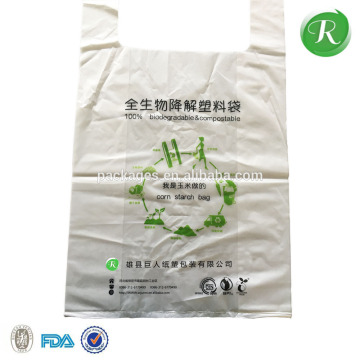 Biodegradable poly/nylon/polythene garbage t-shirt shopping plastic carry bag making machine