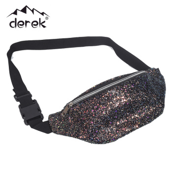 Glitit Fanny Fanny Pack สำหรับเด็ก Pu Fanny Pack Green Onion Onion Glitter Graffiti Bag Bag