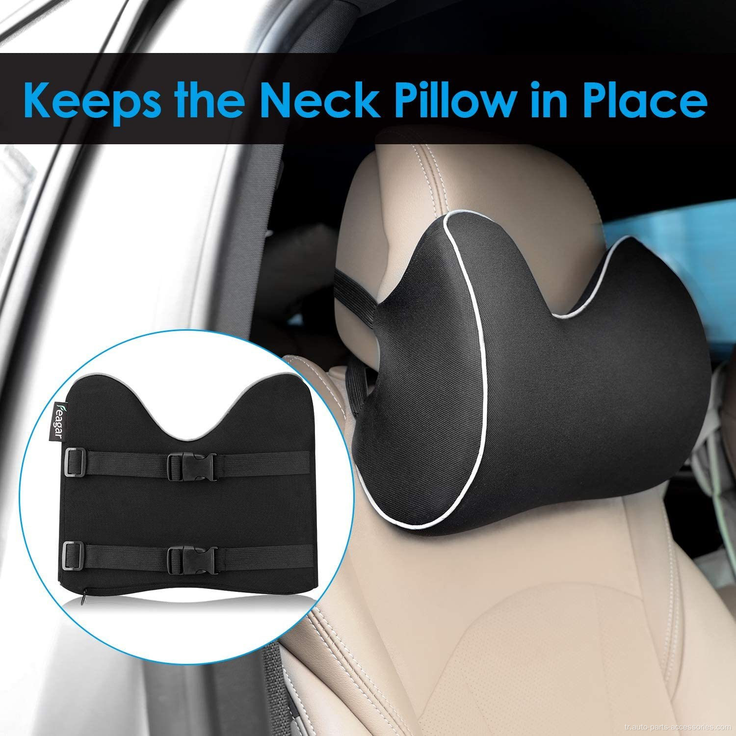 Araba koltuğu boyun yastığı kabartma ağrısı servikal destek