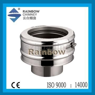 CE stainless steel and double wall stove pipe