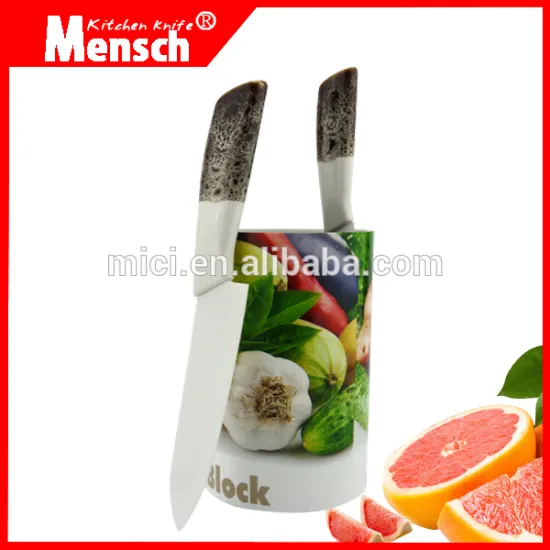 2pcs cute ceramic knife in bulk from china with holder