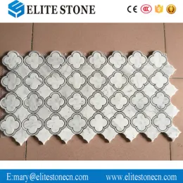 christmas promotion carrara white flower marble mosaic