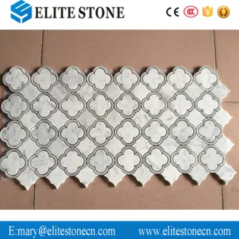 christmas promotion carrara white flower marble mosaic