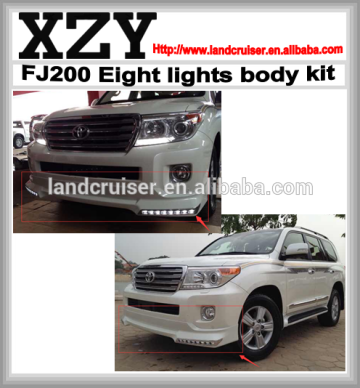 2014 landcruiser PLATINUM edition front lip with led,FJ200 front lip with led,lc200 front lip with lights